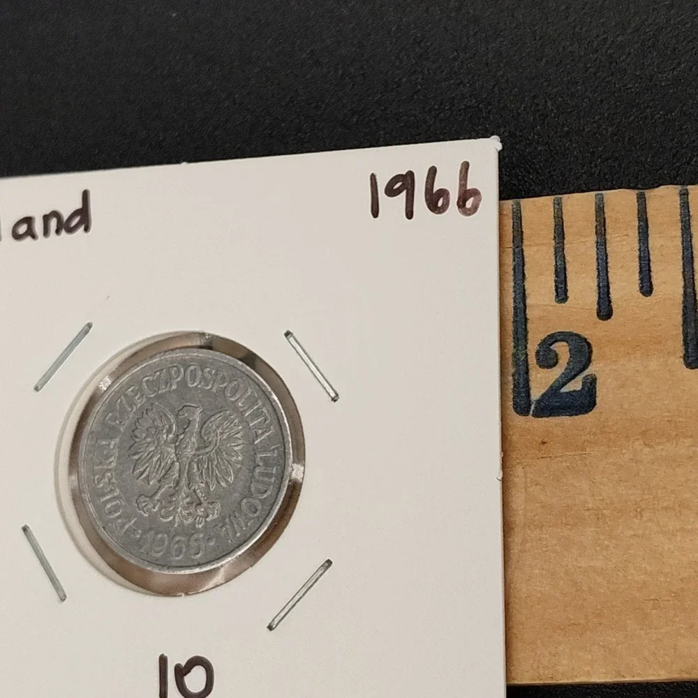 1966 Poland 10 Groszy coin Rare Great Condition‎ ANTQ VTG MONEY SEE BR1.1GA4027